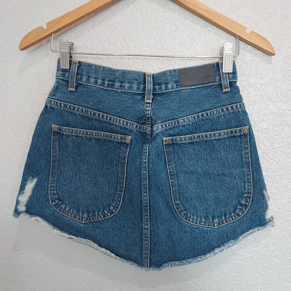 Carmar Denim Distressed Skirt Size 25